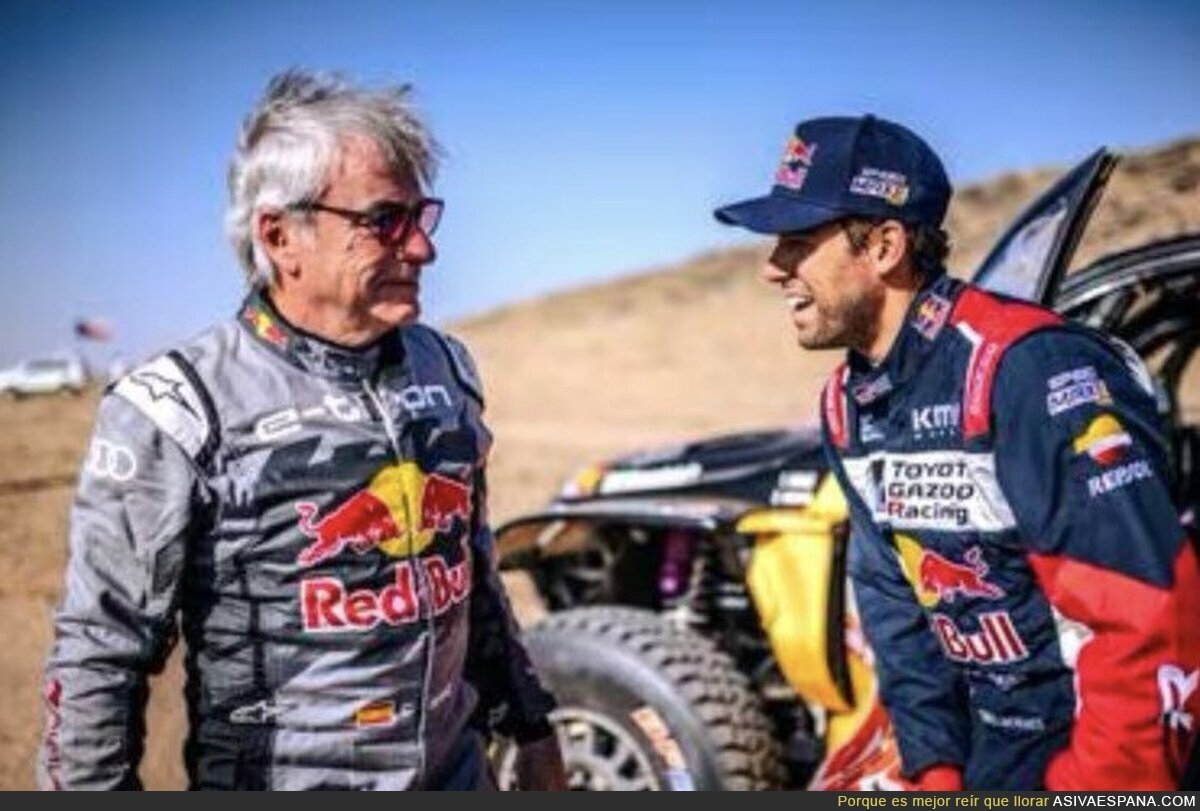 Pillan a Carlos Sainz insultando así a Pedro Sánchez antes de comenzar el Dakar