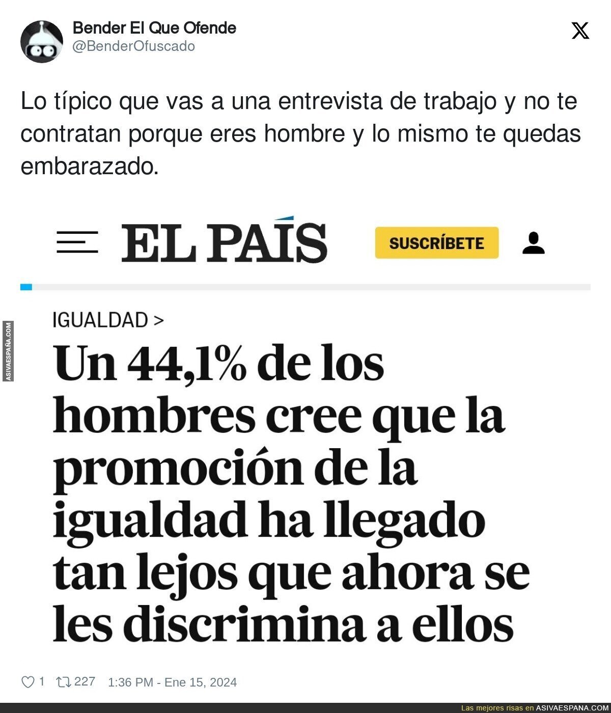 La mentalidad de algunos hombres