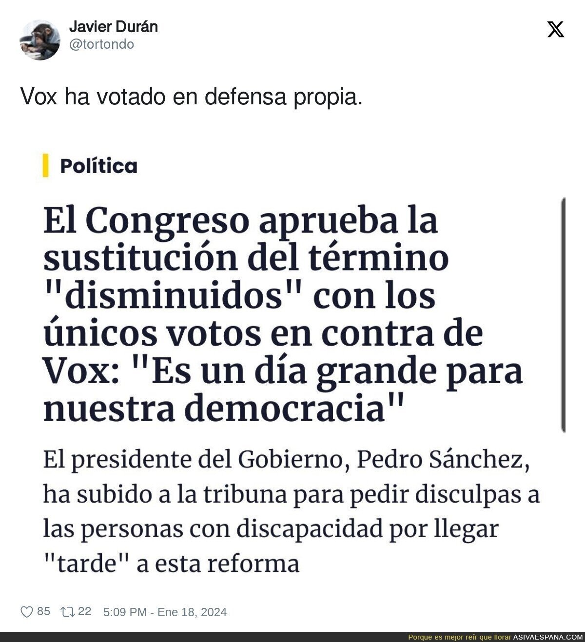 VOX lo ha vuelto a hacer votando de esta forma