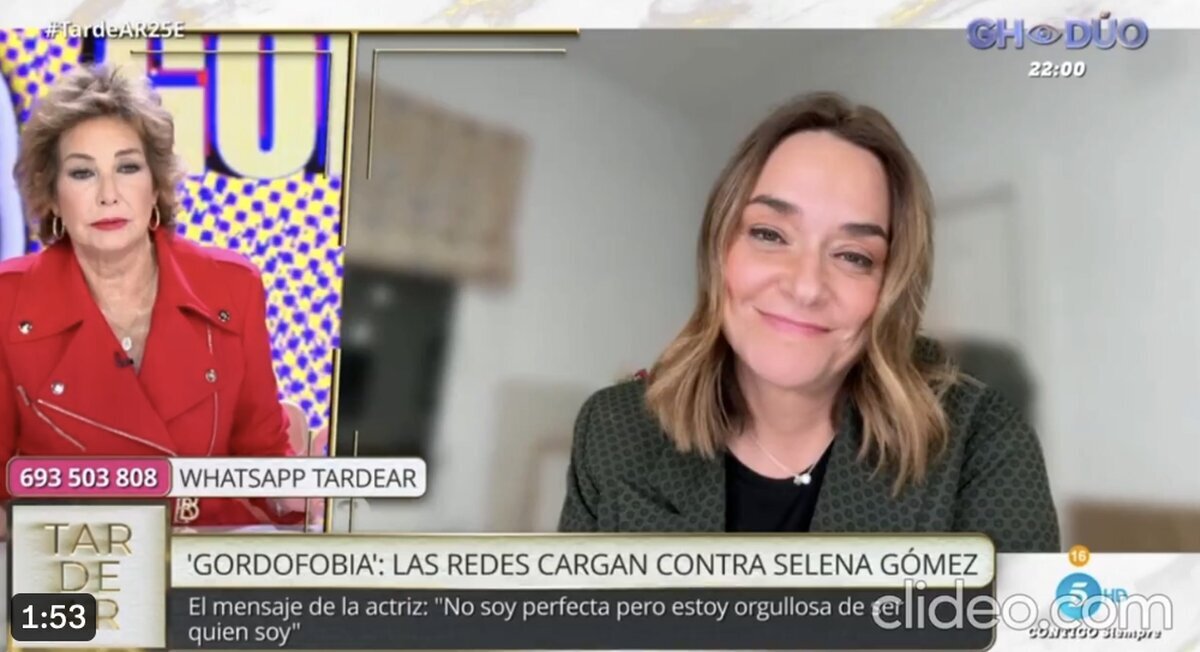 Toñi Moreno se ve obligada a pedir perdón por comentarios de gordofobia a una usuaria de TikTok