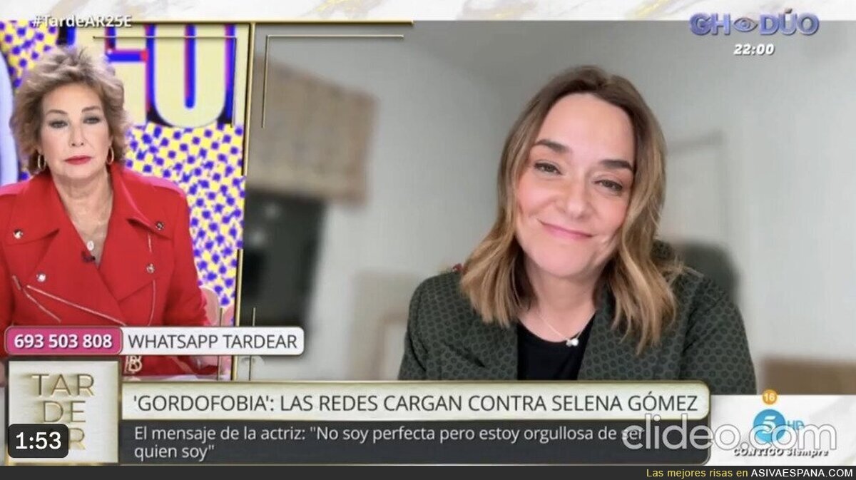 Toñi Moreno se ve obligada a pedir perdón por comentarios de gordofobia a una usuaria de TikTok