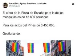 Los aforos según la derecha