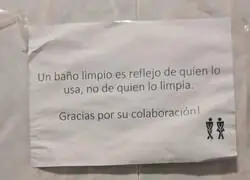 Un buen mensaje en el baño