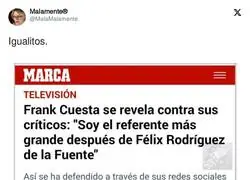 Así se compara Frank Cuesta