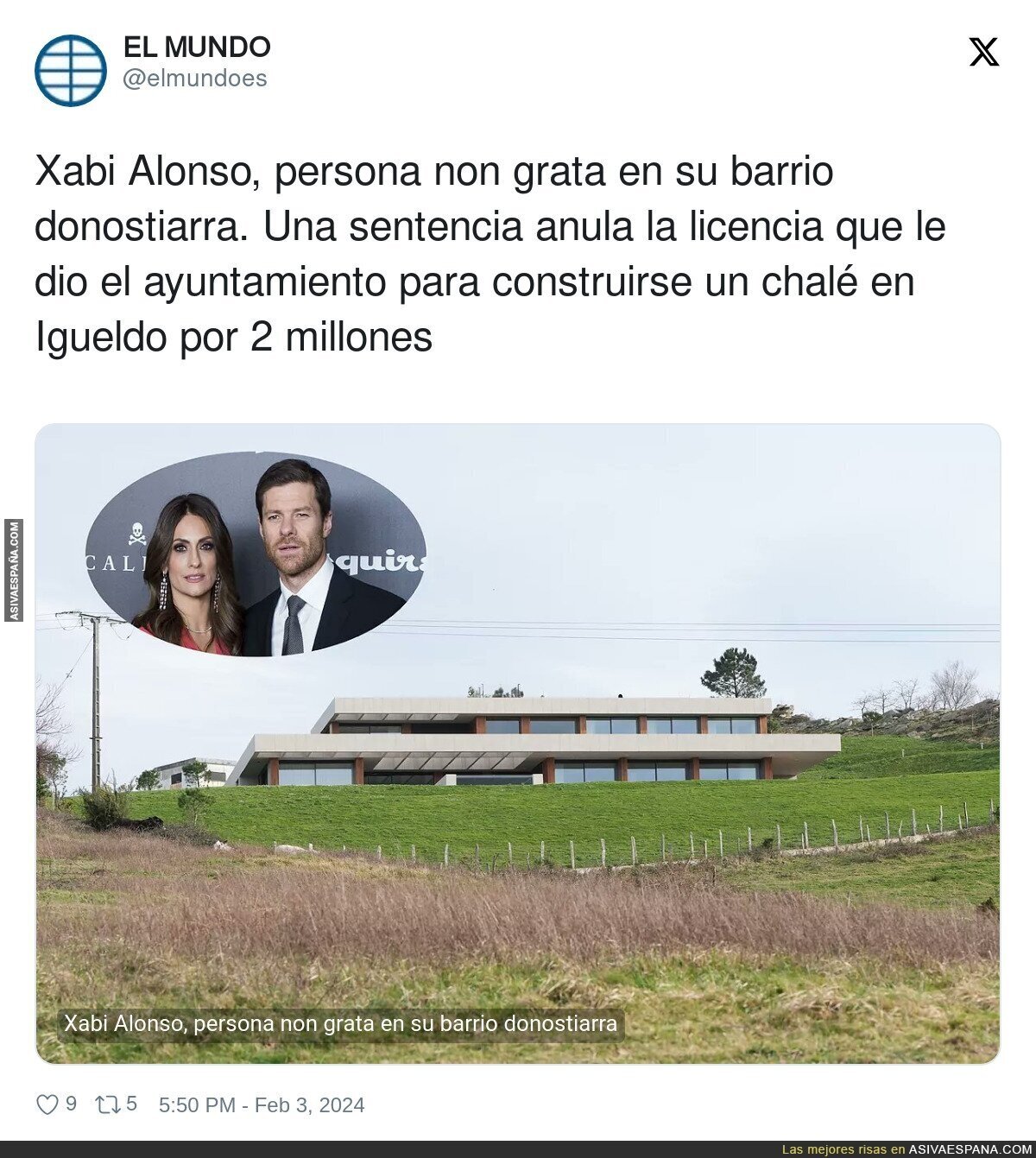 Xabi Alonso, persona non grata en su barrio donostiarra