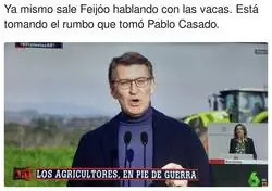 Feijóo en el campo