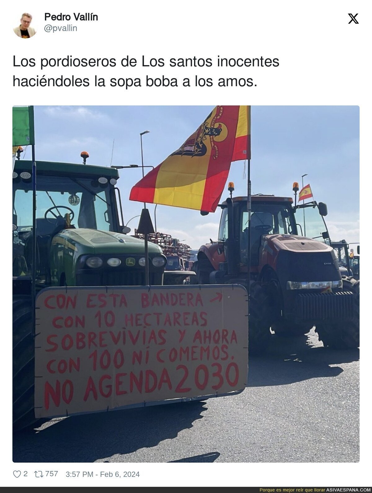 La manifestación de los millonarios del campo