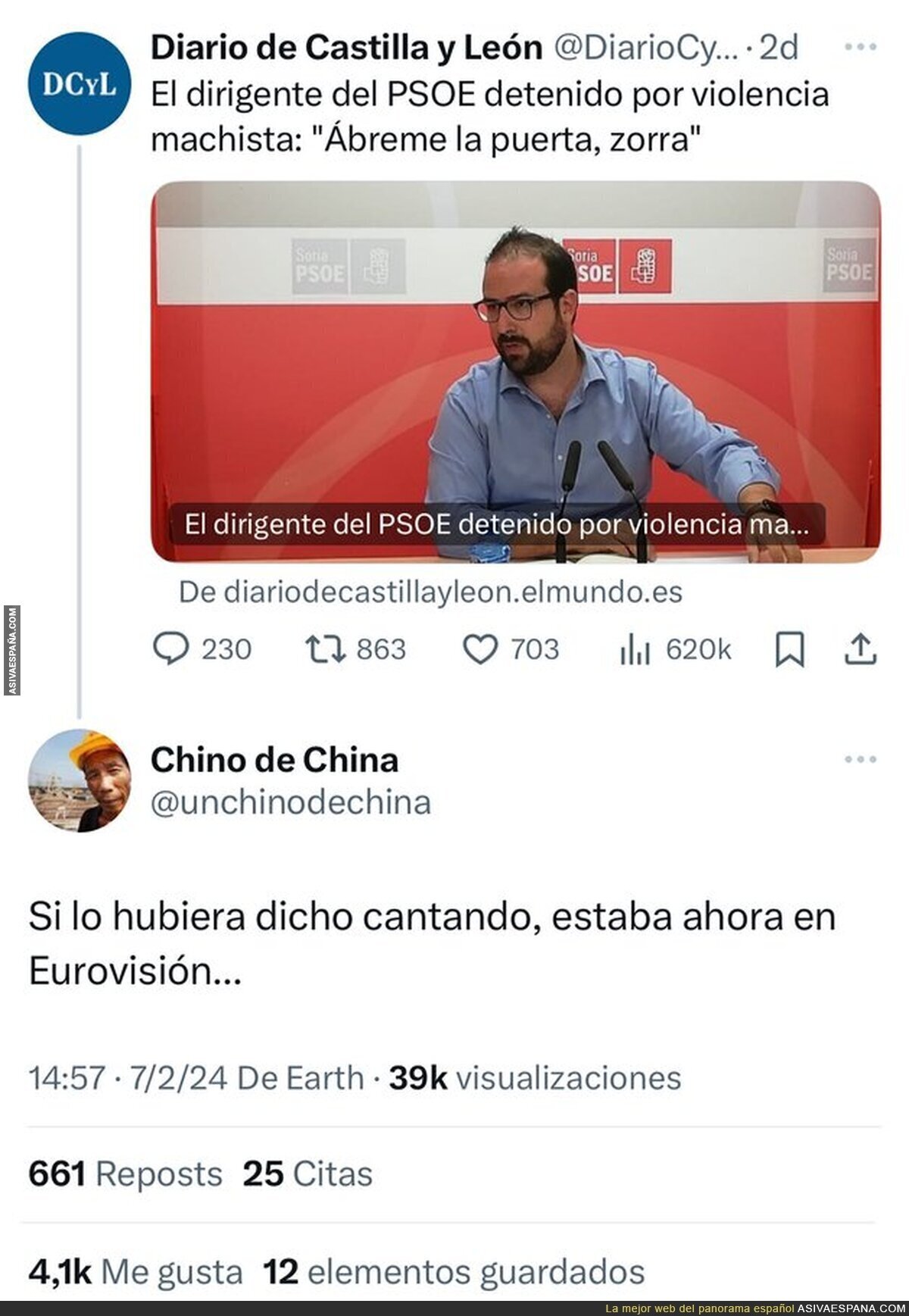 Esto es lo que se llama un buen ZASCA