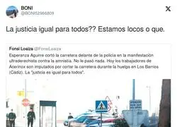 La justicia no es igual para todos