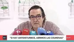 La surrealita amenaza de este señor hacia los antidisturbios por las protestas agrarias