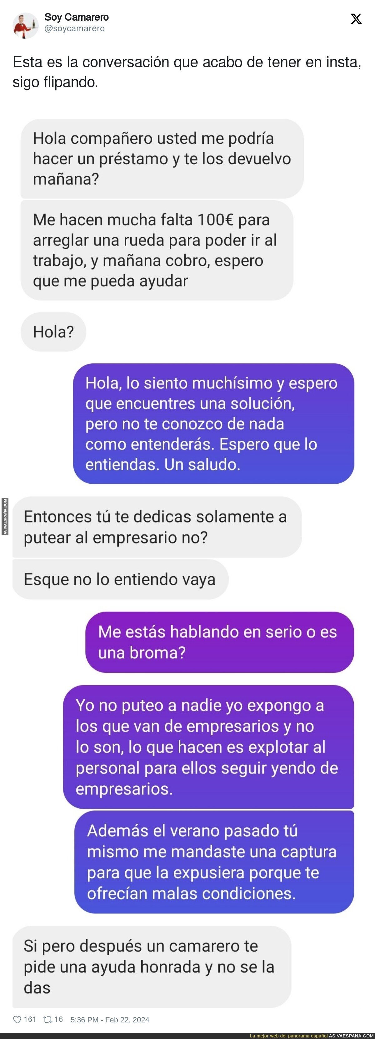 El nivel de alguna gente en redes sociales es alucinante