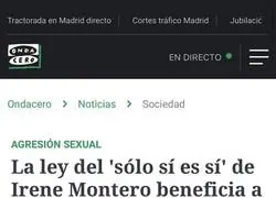 La ley del 'Solo si es si' le da un revés a Ione Belarra