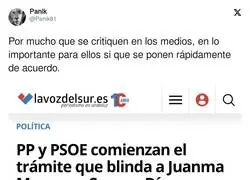 El PP y PSOE unidos en lo importante