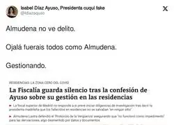 ¿Nada que decir sobre la gestión de Ayuso?