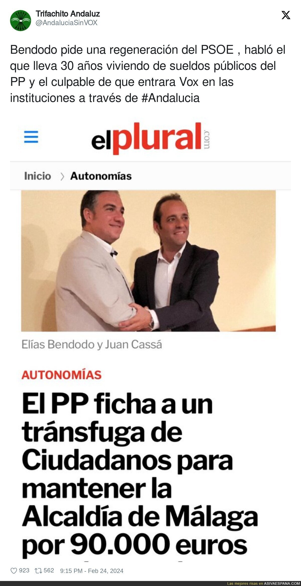 La gente del PP tiene la cara muy dura