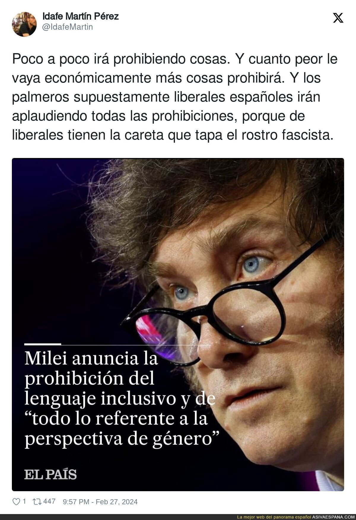 Para tomar nota en España con Milei