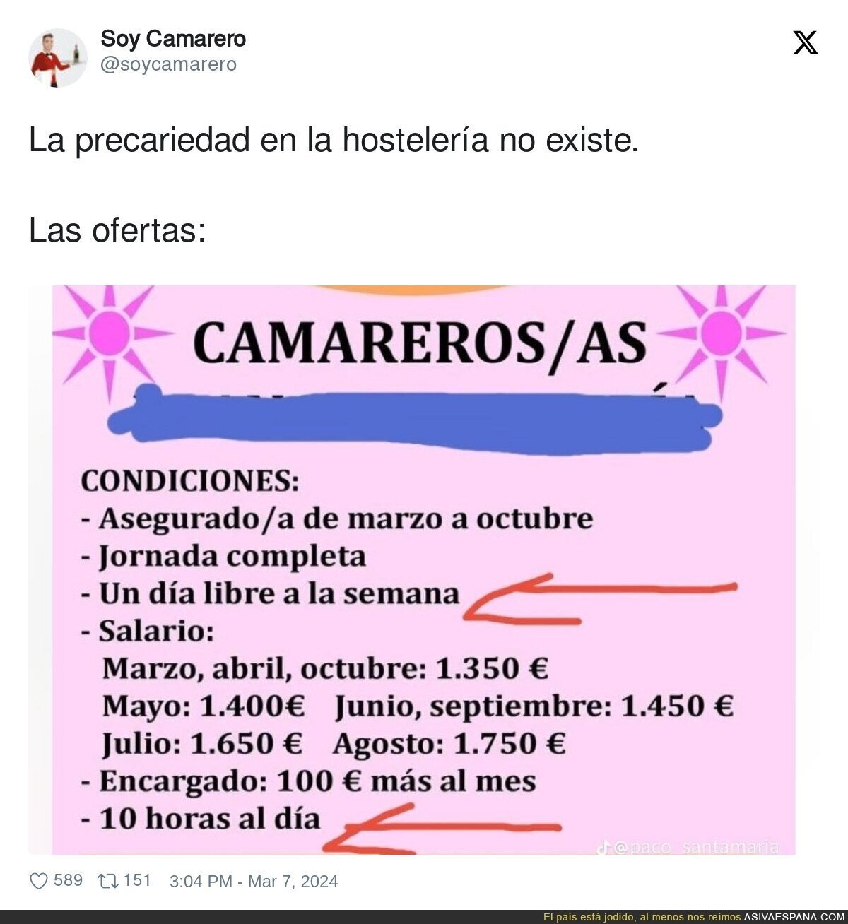 Ofertas totalmente denunciables