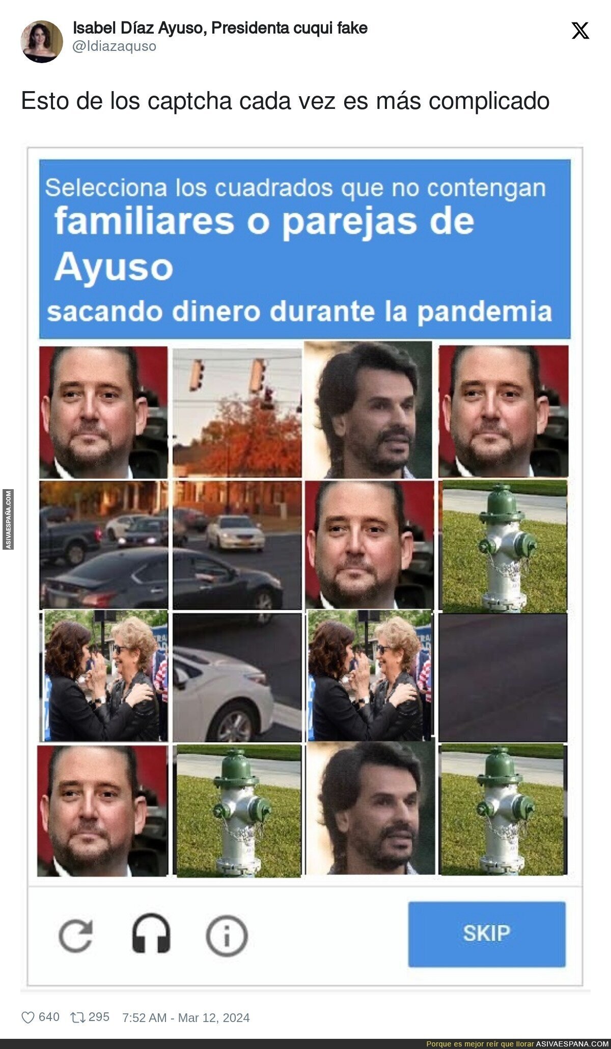 Hay una larga lista en la vida de Ayuso