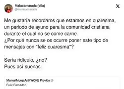 El poco respeto de los cristianos