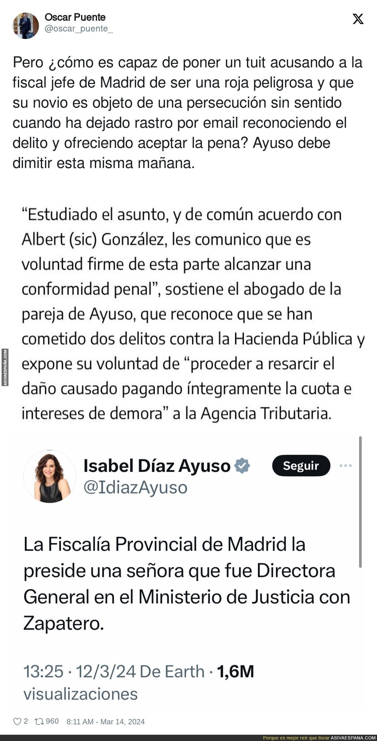 Ayuso miente más que habla y se ha confirmado