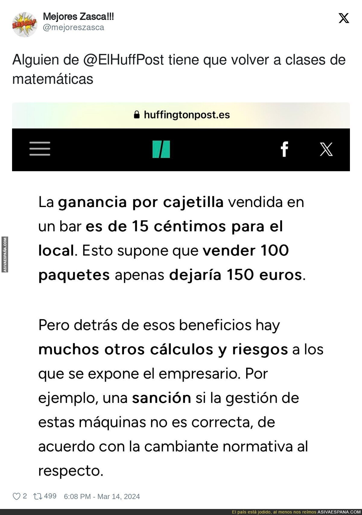 Alguien faltó a clase de matemáticas