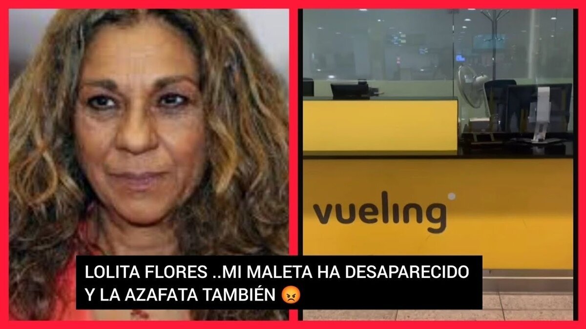 Lolita Flores hace el ridículo en el aeropuerto de Barcelona