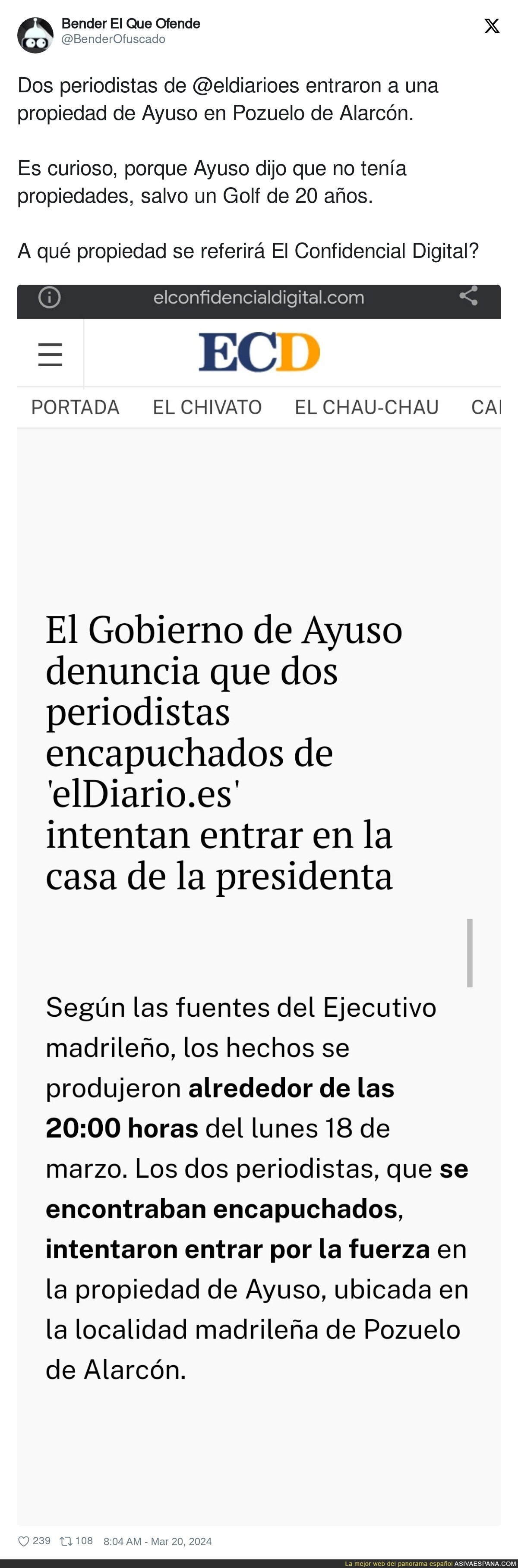 ¿Qué propiedades de Ayuso?