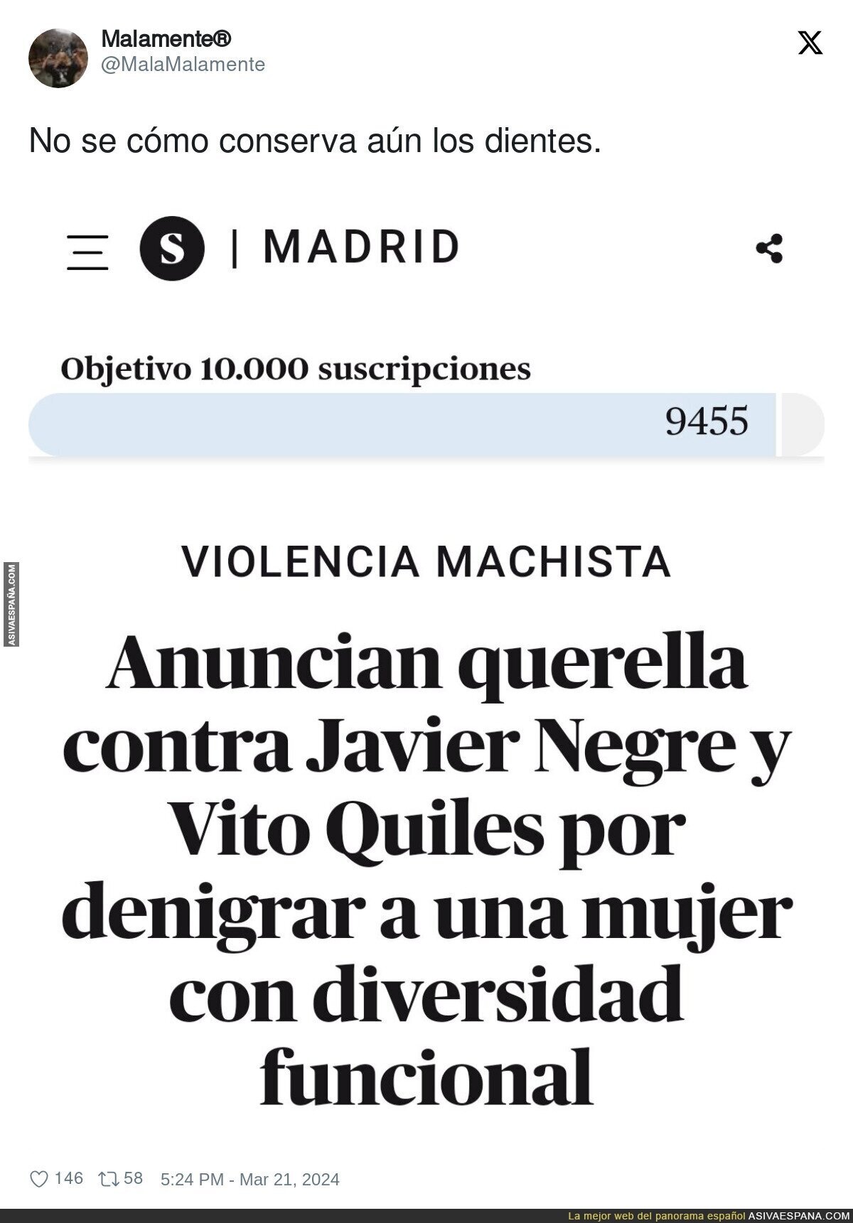 Javier Negre y Vito Quiles se la están jugando