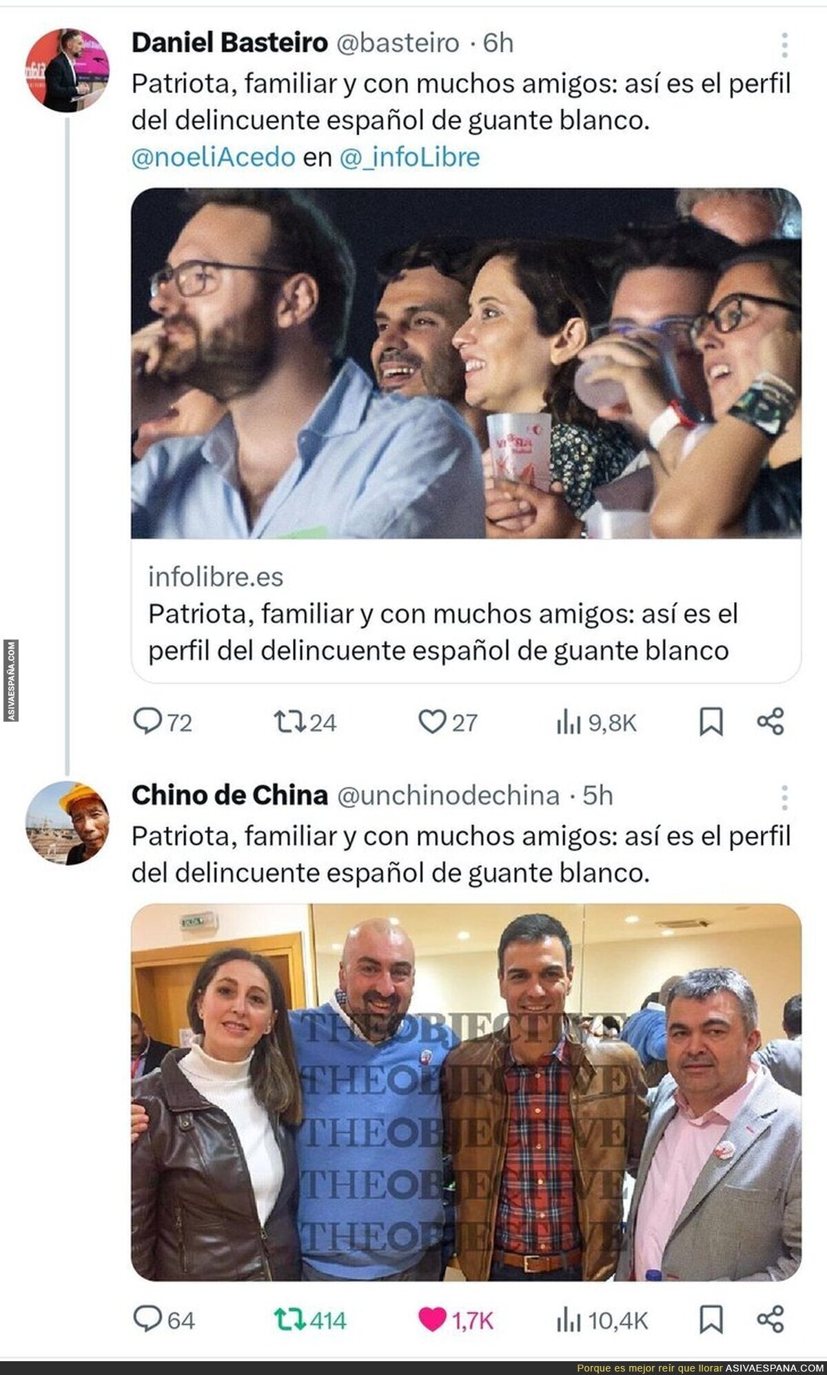 Similitudes de delincuentes