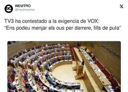 Las exigencias de VOX a TV3