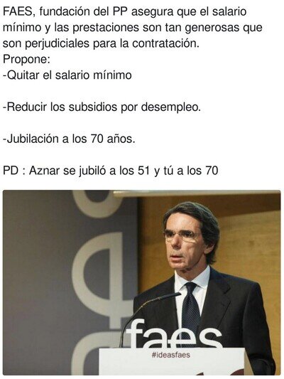 El futuro que quiere Aznar para ti