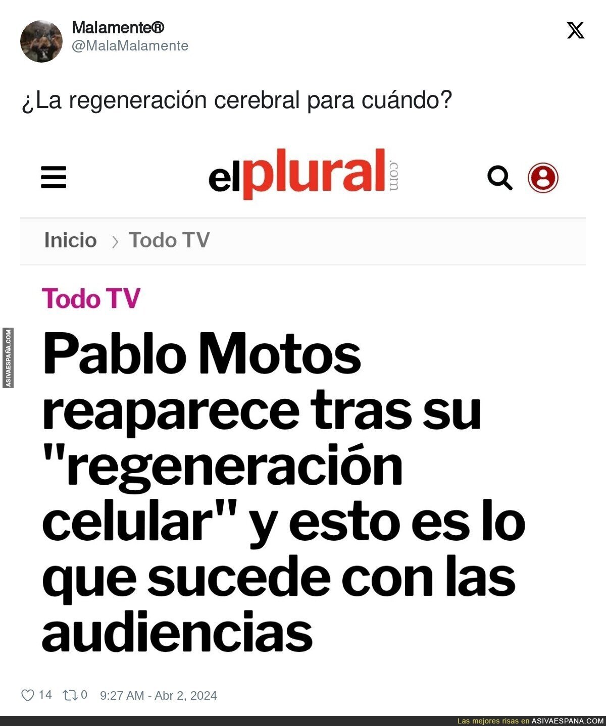 La vuelta de Pablo Motos