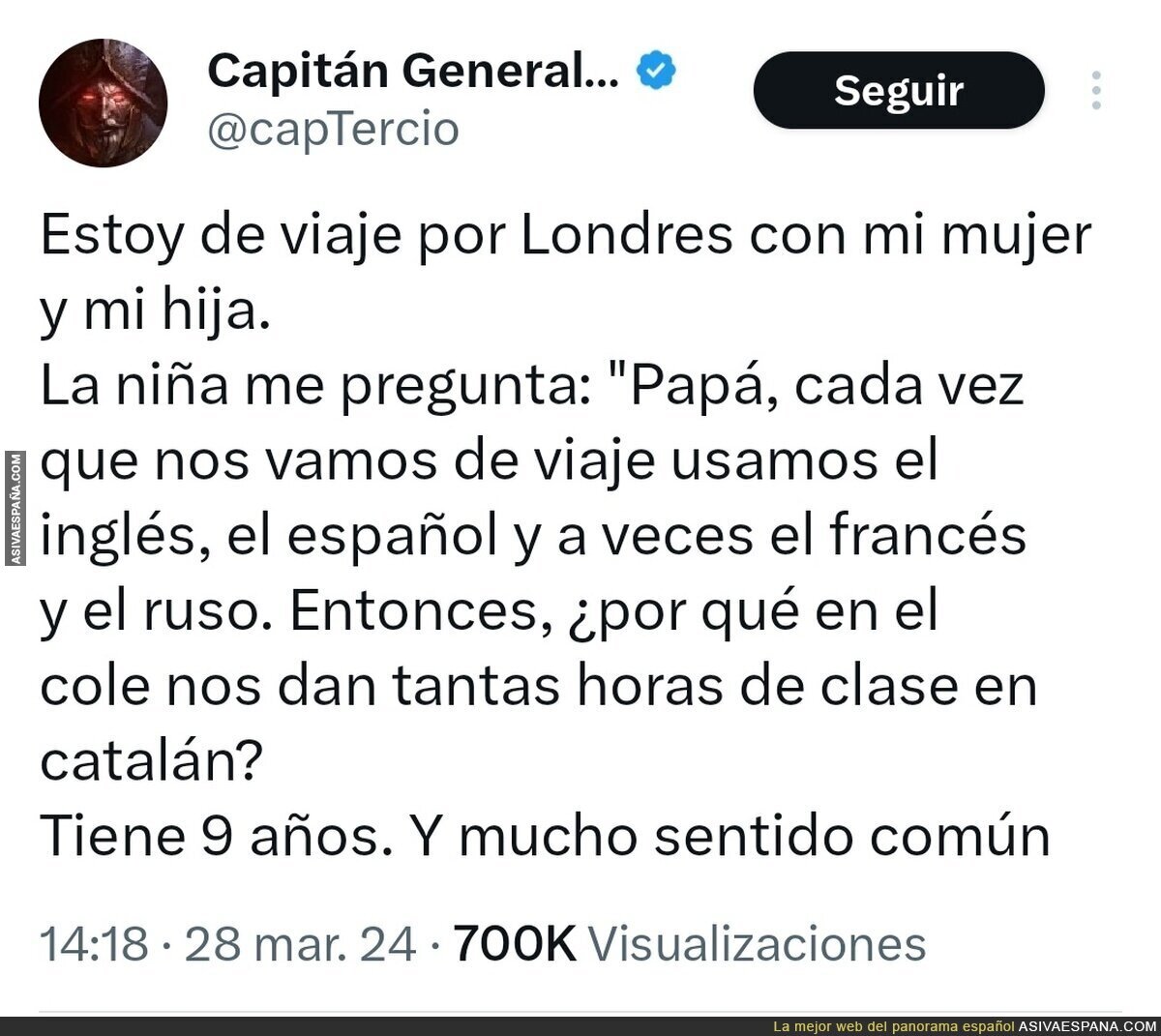 Un niño que se da cuenta de las cosas (/ironía)