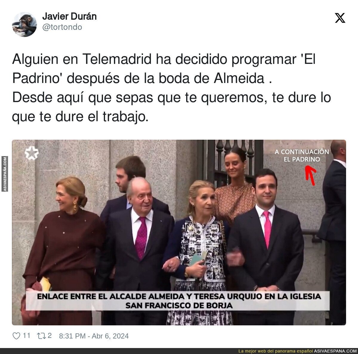 Genialidad táctica vista en Telemadrid