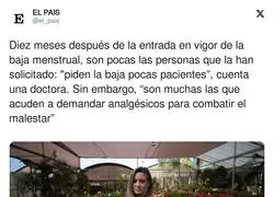 La realidad de la baja por menstruación