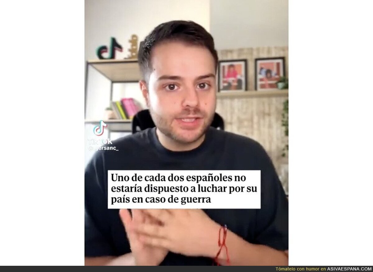 Este chico explica el motivo por el que nunca iría a la Guerra a defender a España