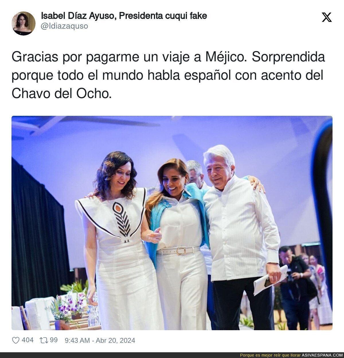 Gran sorpresa de Ayuso