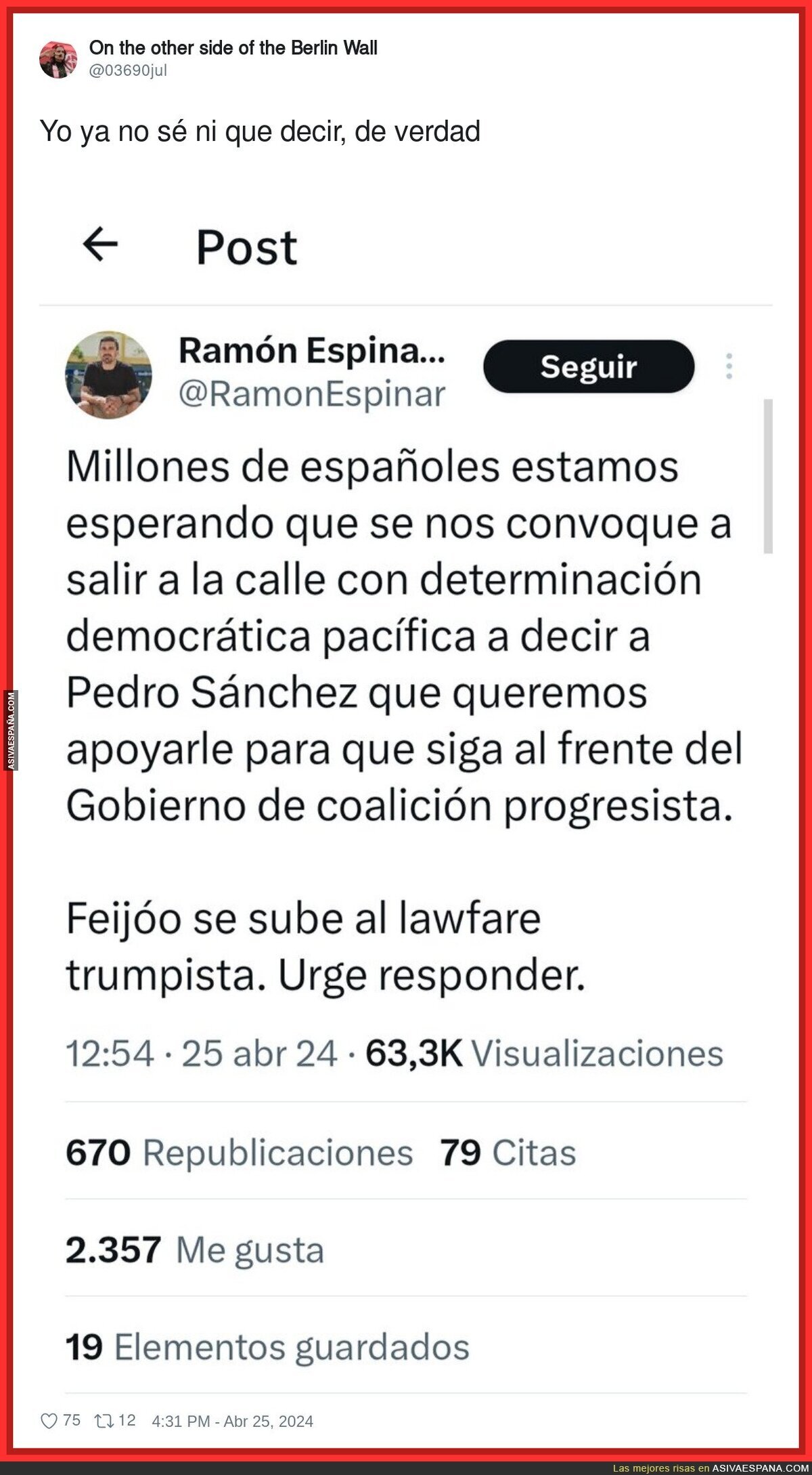 Ramón Espinar se ha fumado algo