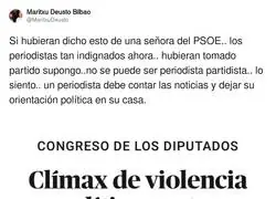 El doble rasero que hay en política según la ideología