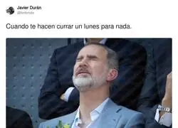 El Rey Felipe no puede más