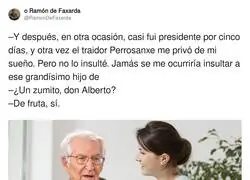 Feijóo siempre con la misma historia