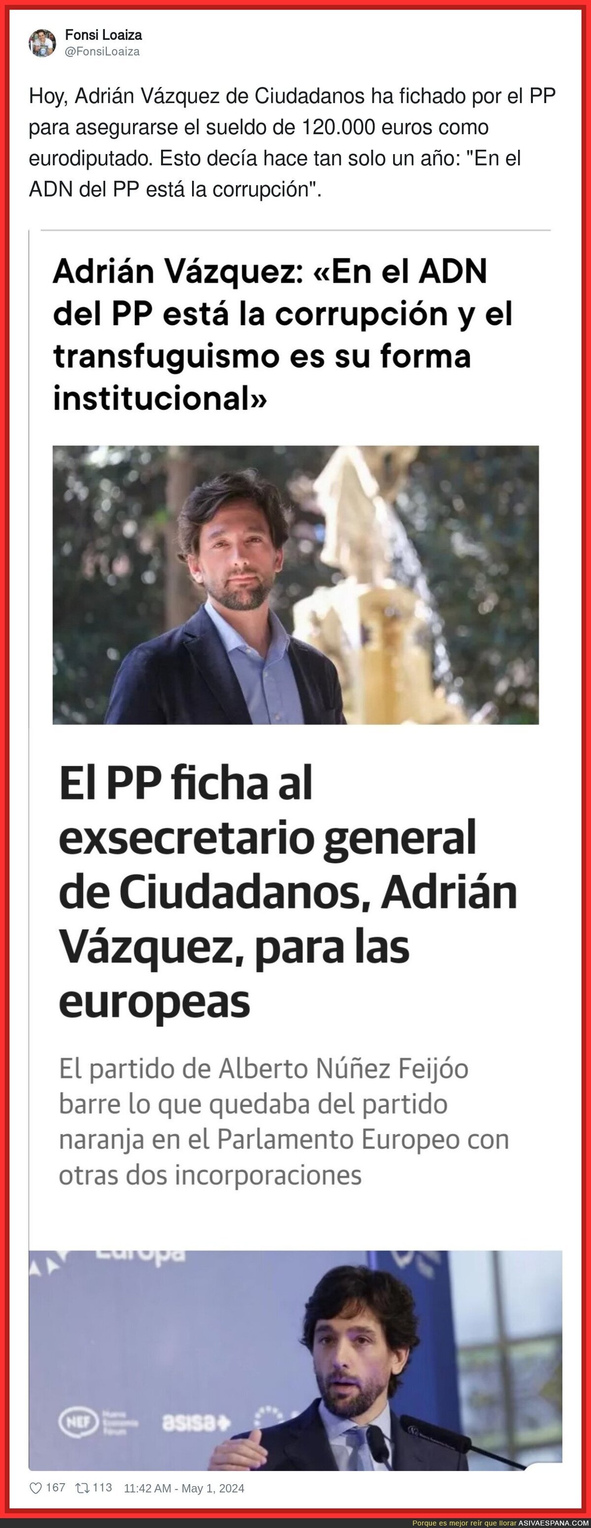 Ciudadanos finalmente si era la cantera del PP