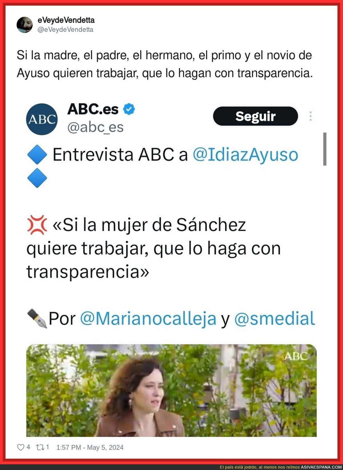 Ayuso y la poca transparencia