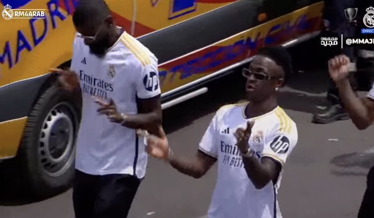 Este baile de Vinicius en la celebración de LaLiga está dando que hablar