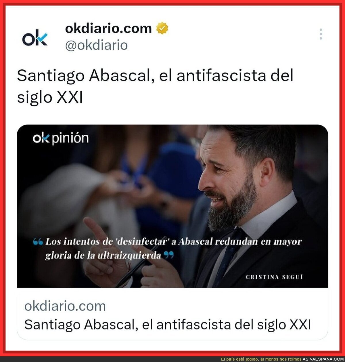 Lo de OKDiario es una cosa surrealista