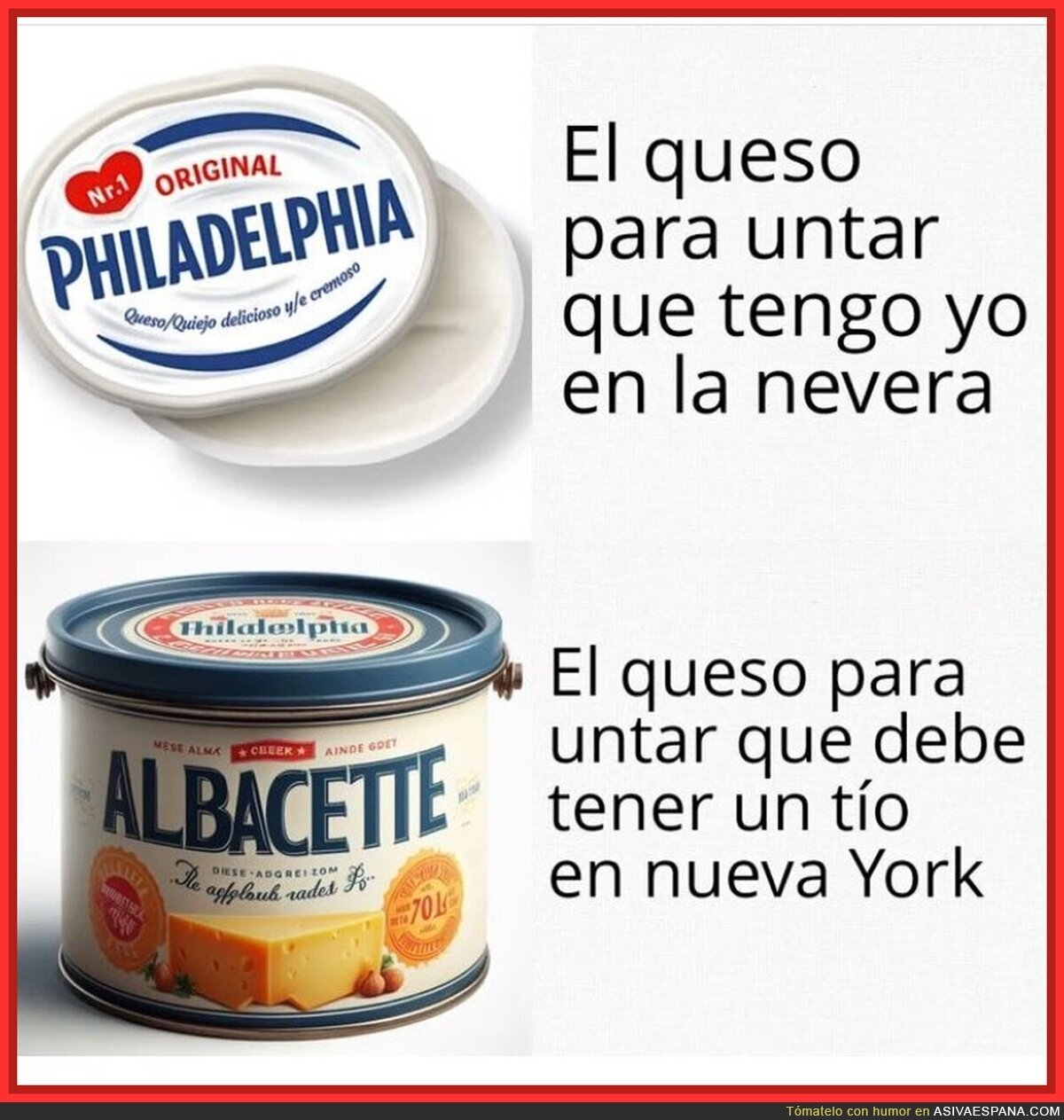 El queso para untar