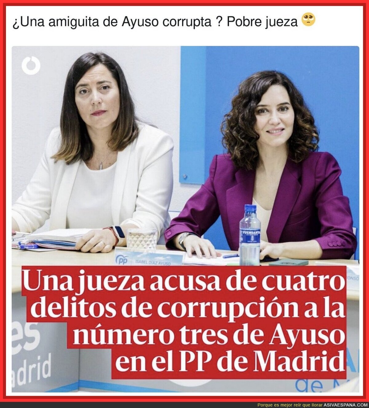 Mucho ánimo lo que le espera a la jueza