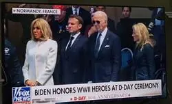 El momento surrealista de Biden en Normandía