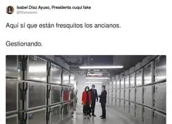 Ayuso si sabe cuidar a los ancianos