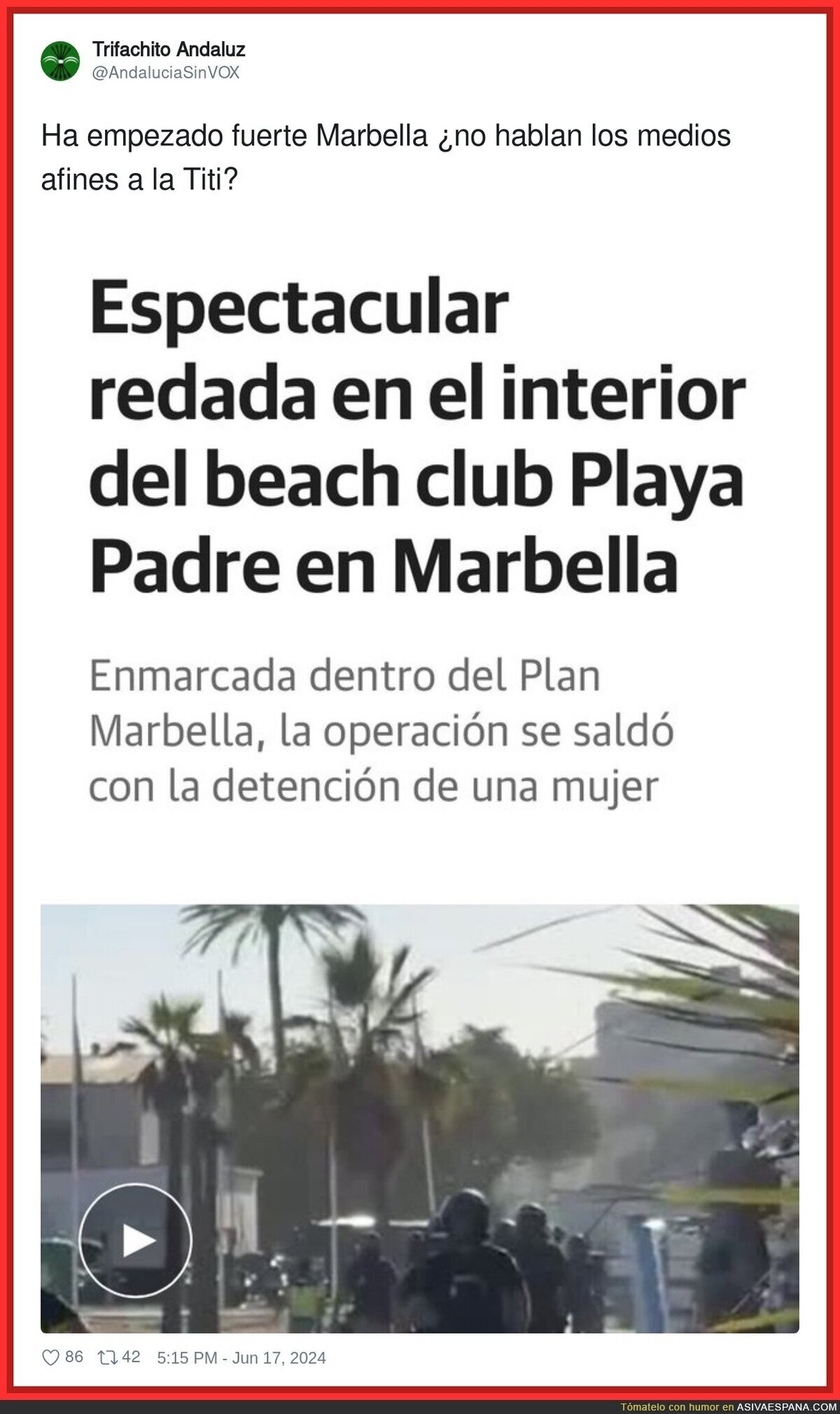 Menuda la que hay liada en Marbella